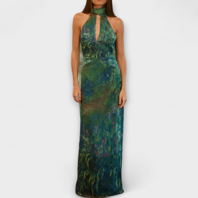 Maisie - Monet Iris Print Maxi Dress