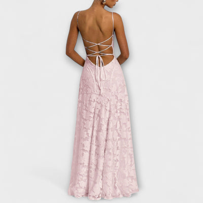 Emberly - Elegant Jacquard Maxi Dress