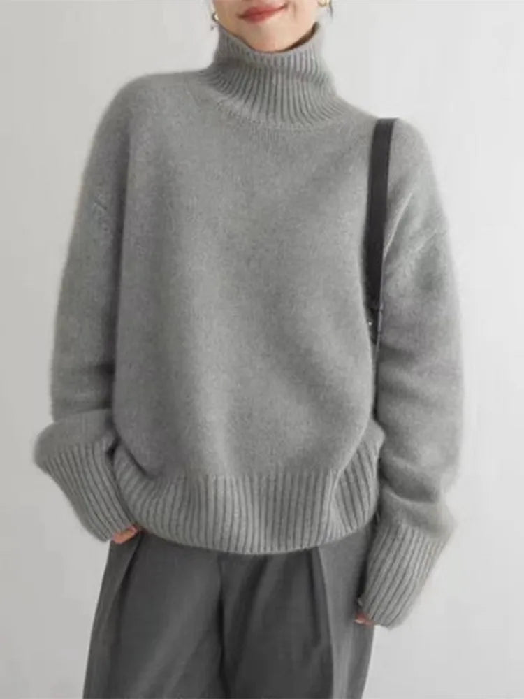 Isabella – High-Neck Cashmere Sweater
